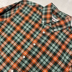 Taylor Stitch The Jack Button Down Rust Plaid Oxford Shirt Mens 40 / M Huckberry